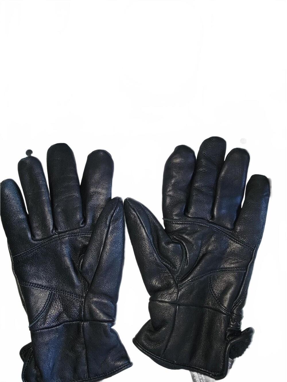 Thinsulate lambskin Men's Black Leather Gloves Size Small Medium